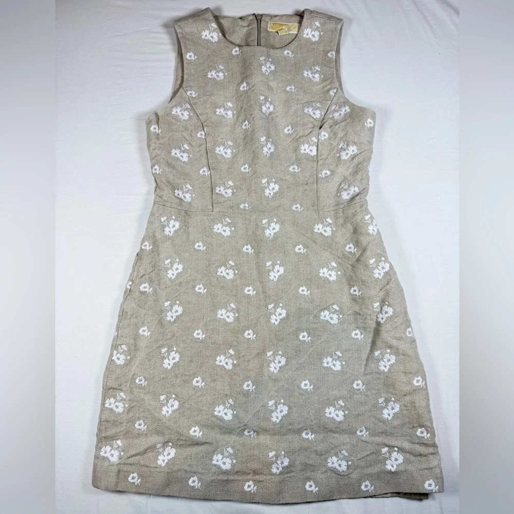 Michael Kors‎ linen floral Sleeveless Dress
